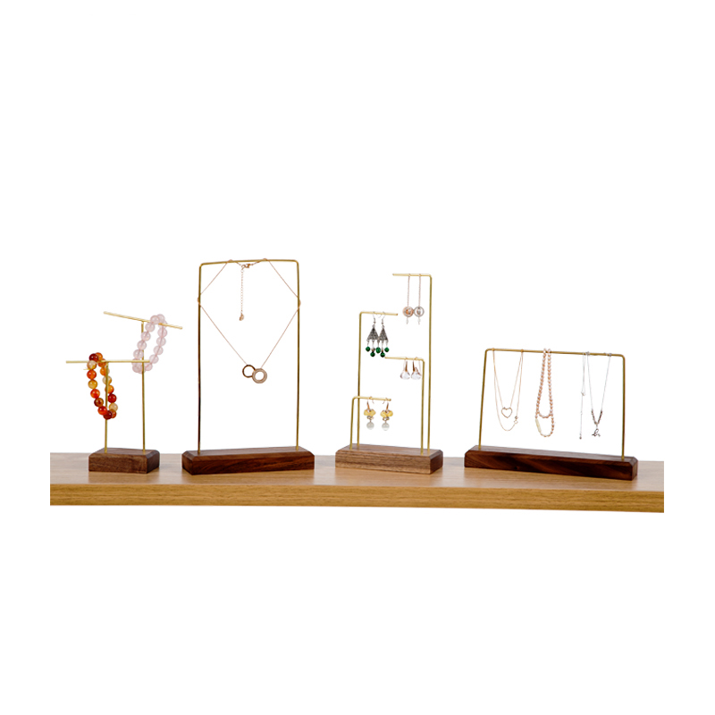 Деревянные стеллажи для выставки товаров для дисплея ожерелья кольца ювелирных изделий