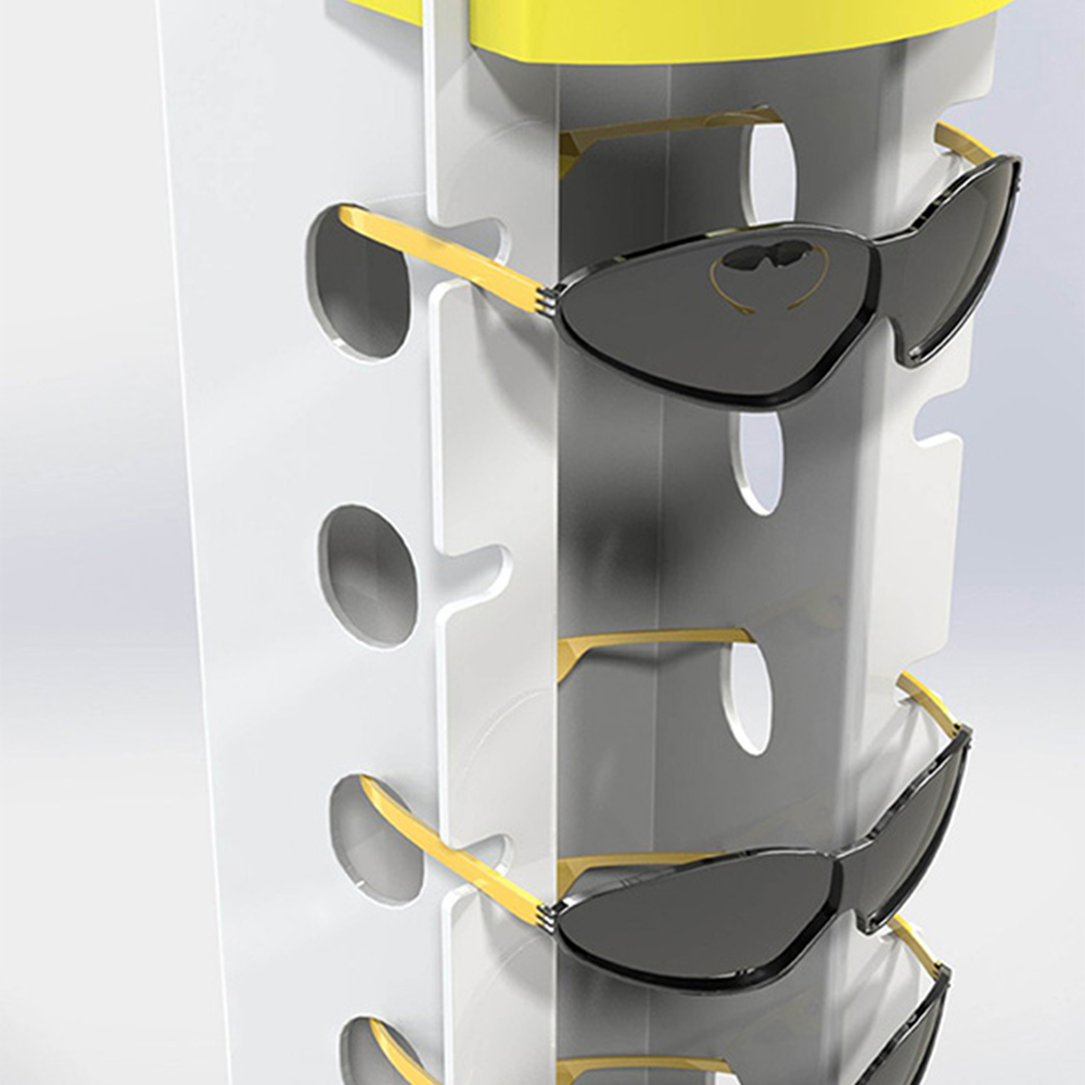 Розничная стойка для очков с металлическими очками для солнцезащитных очков 